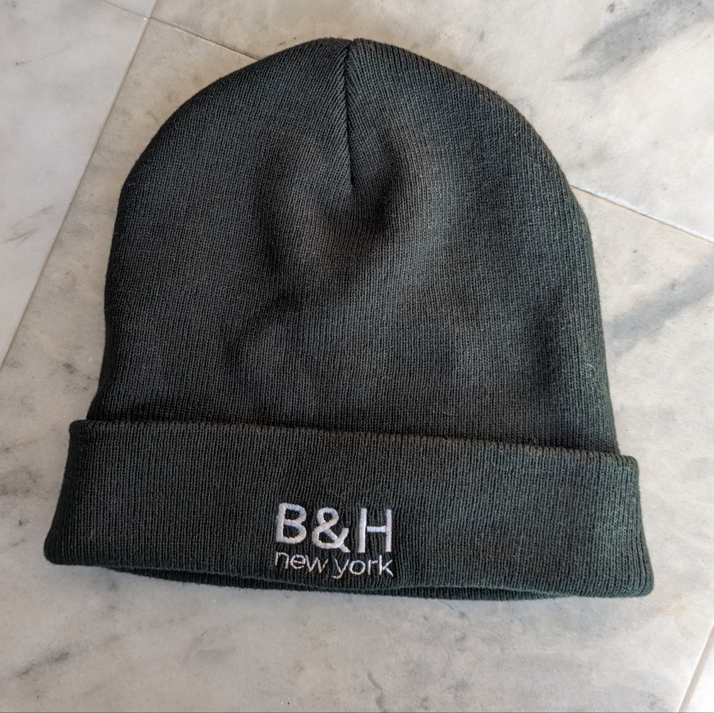 B&H Retro Unisex Beanie Hat / Dark Green